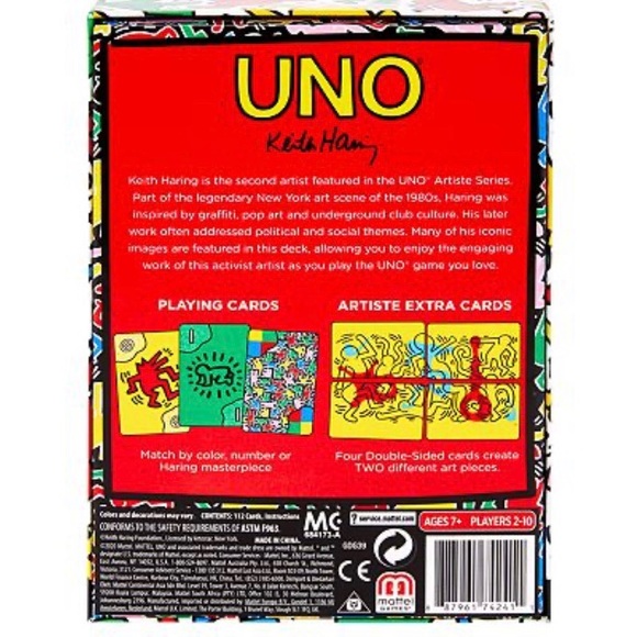 UNO ARTISE #2 ❤️Keith Haring Limited Edition Uno Cards - Picture 2 of 9